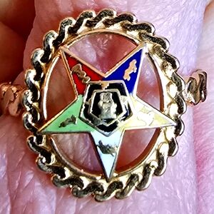 Order Of The Eastern Star Ring